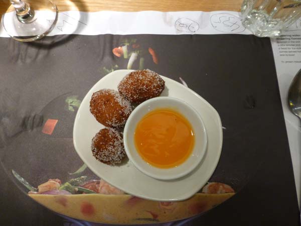 111_Bath_rice_cocoanut_balls_with_mango_sauce_at_Wagamama